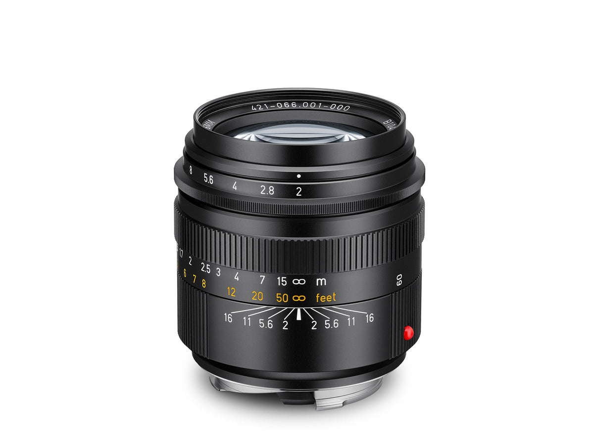 Summicron-M 66 f/2, black anodized finish