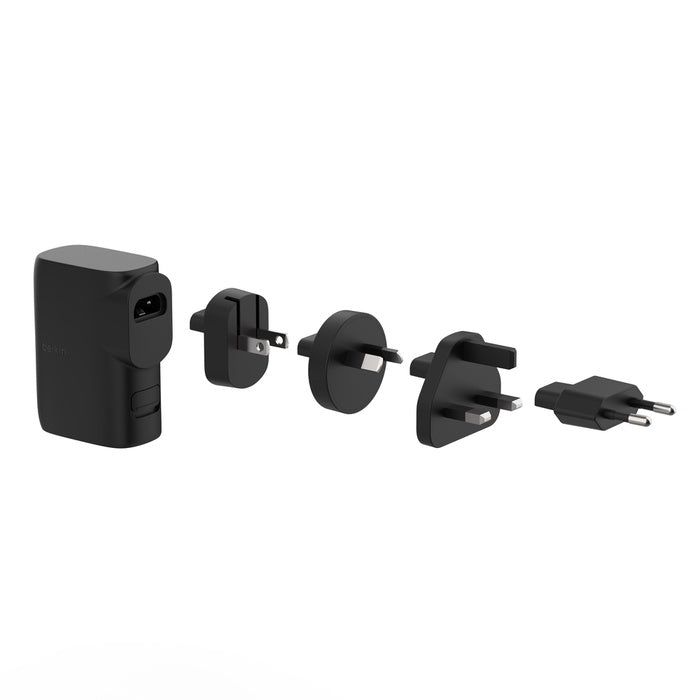 Hybrid Wall Charger 25W + Power Bank 5K + Travel Adapter Kit