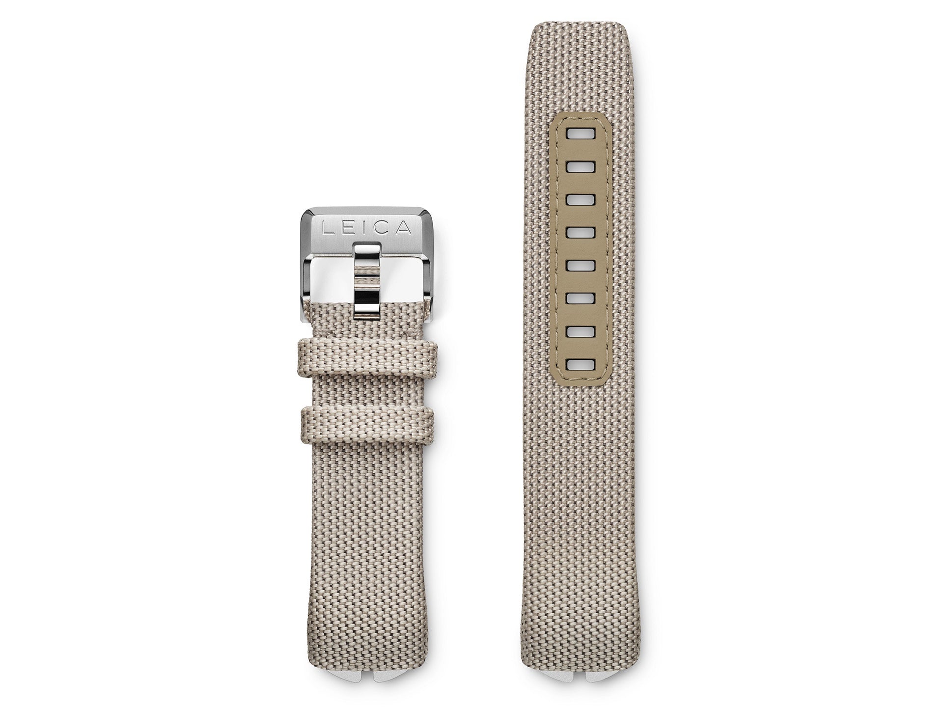 Fabric Strap beige / Steel buckle