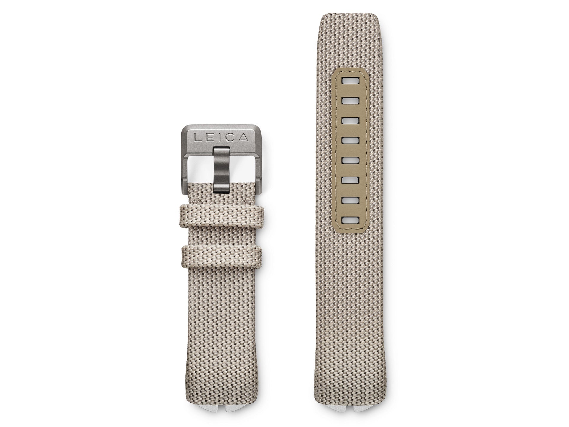 Fabric Strap beige / Titan buckle