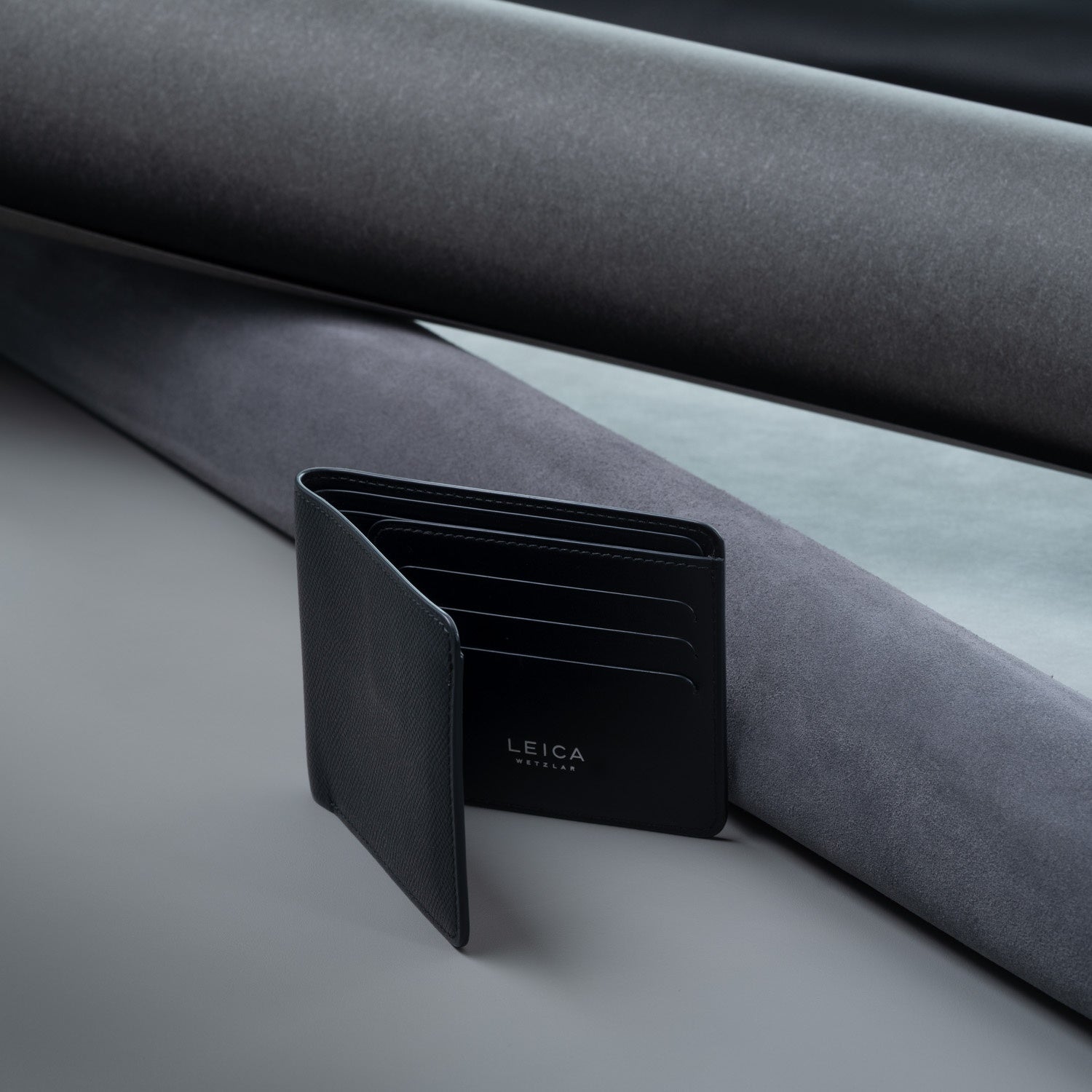 Wallet, leather, black