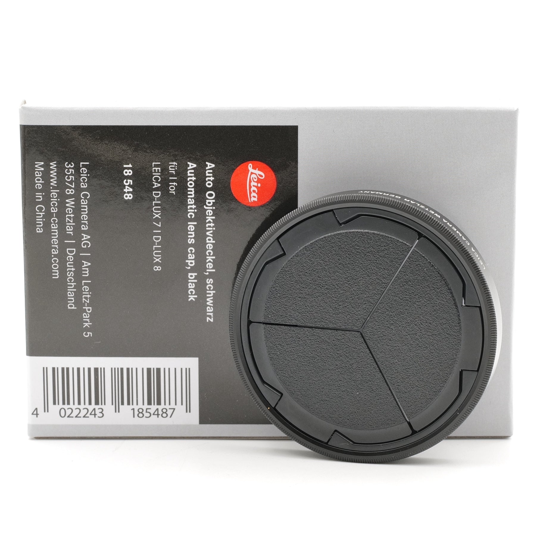 Automatic Lens Cap, Black. 18 548