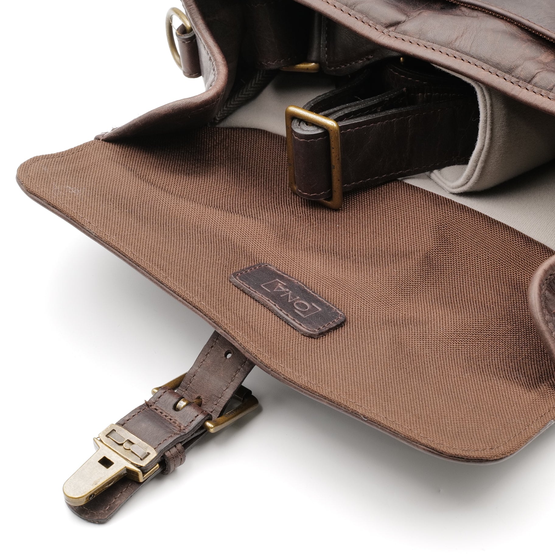 Ona Bowery, Leather, Dark Truffle.