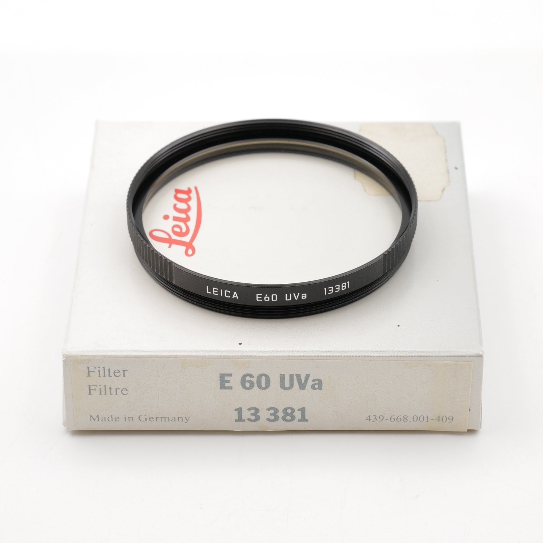 E60 Leica UVa Filter 0 60mm | Leitz M8 and M6 Noctilux for : com