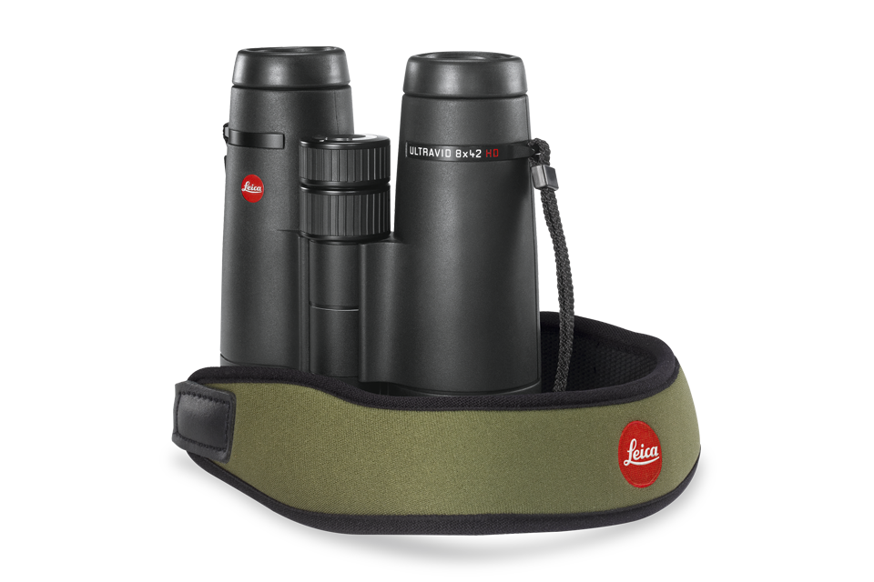 Neoprene Binocular Strap, olive green