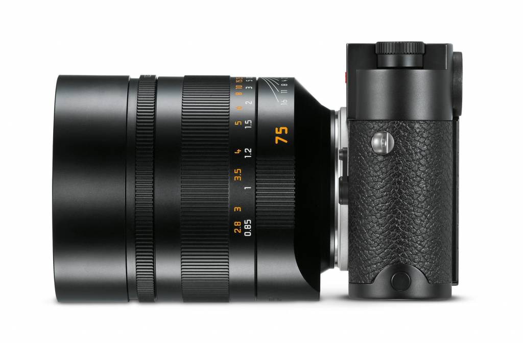 NOCTILUX-M 75 f/1.25 ASPH., black anodized finish