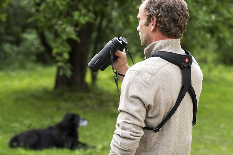 Leica Neoprene Binocular Sport Strap Pitch Black