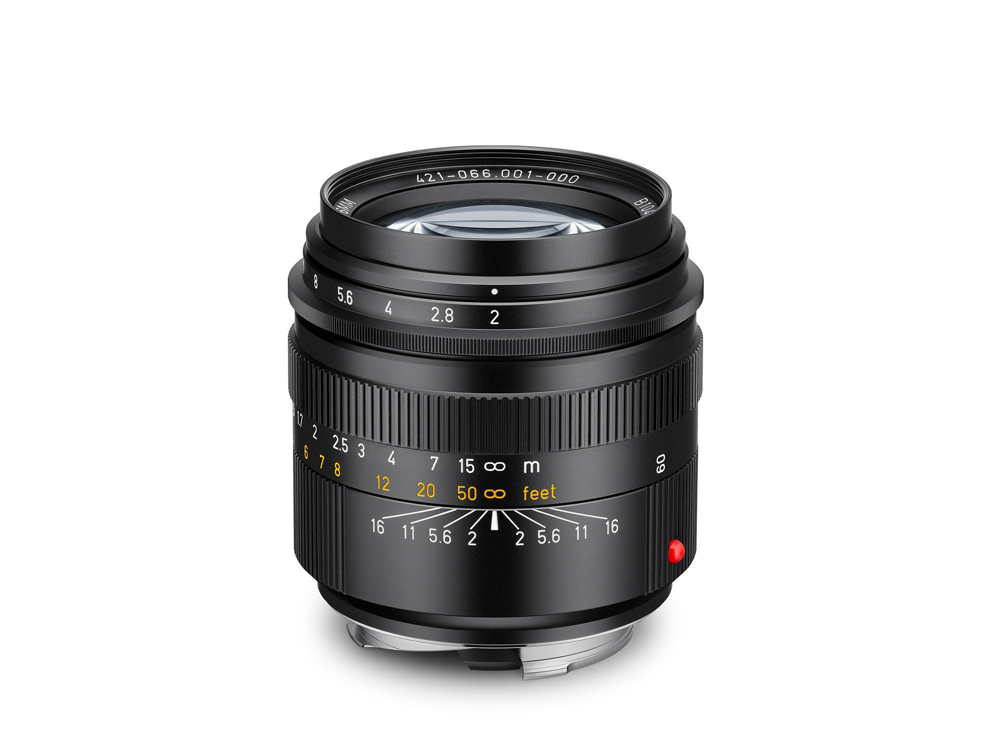 Summicron-M 66 f/2, black anodized finish