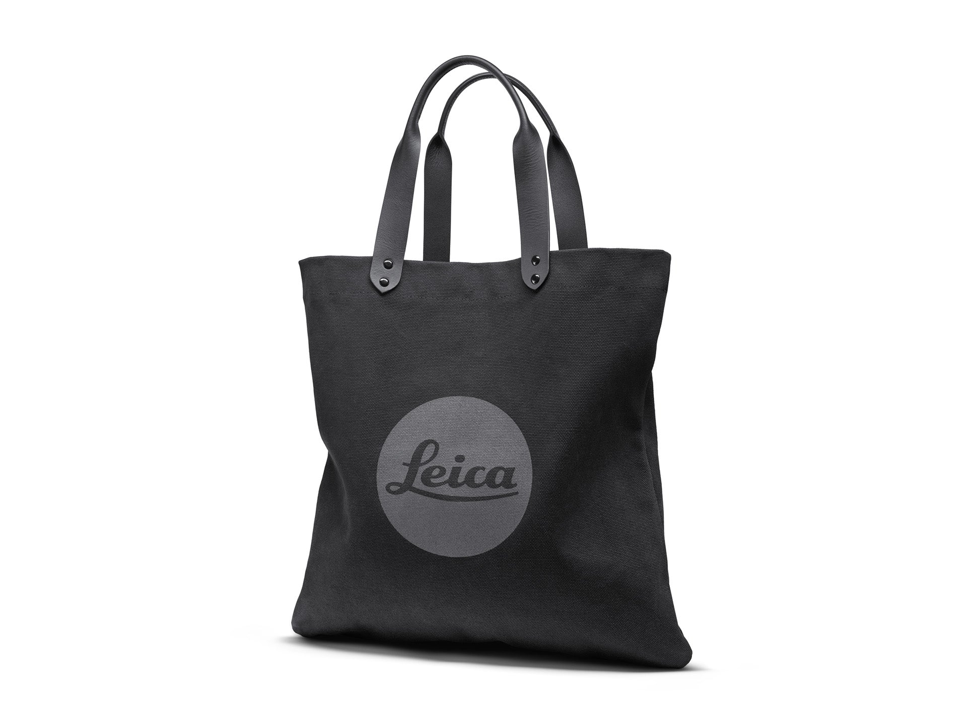 Shopping Bag, washed canvas, black, 100 Years of Leica