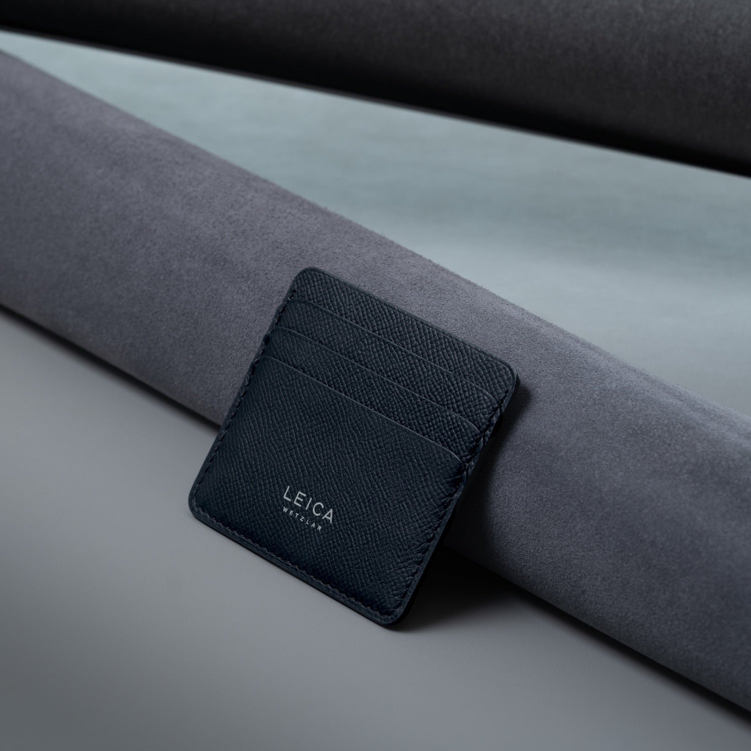 Cardholder horizontal, leather, black