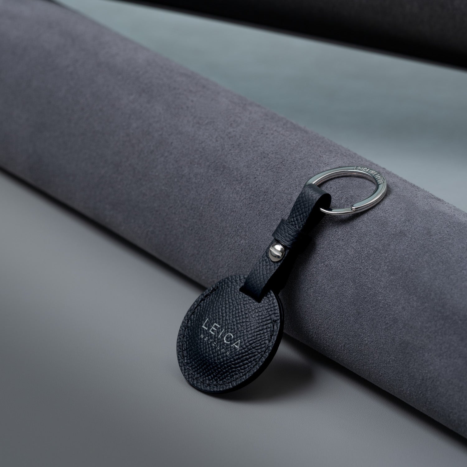 Case for AirTag, leather, black