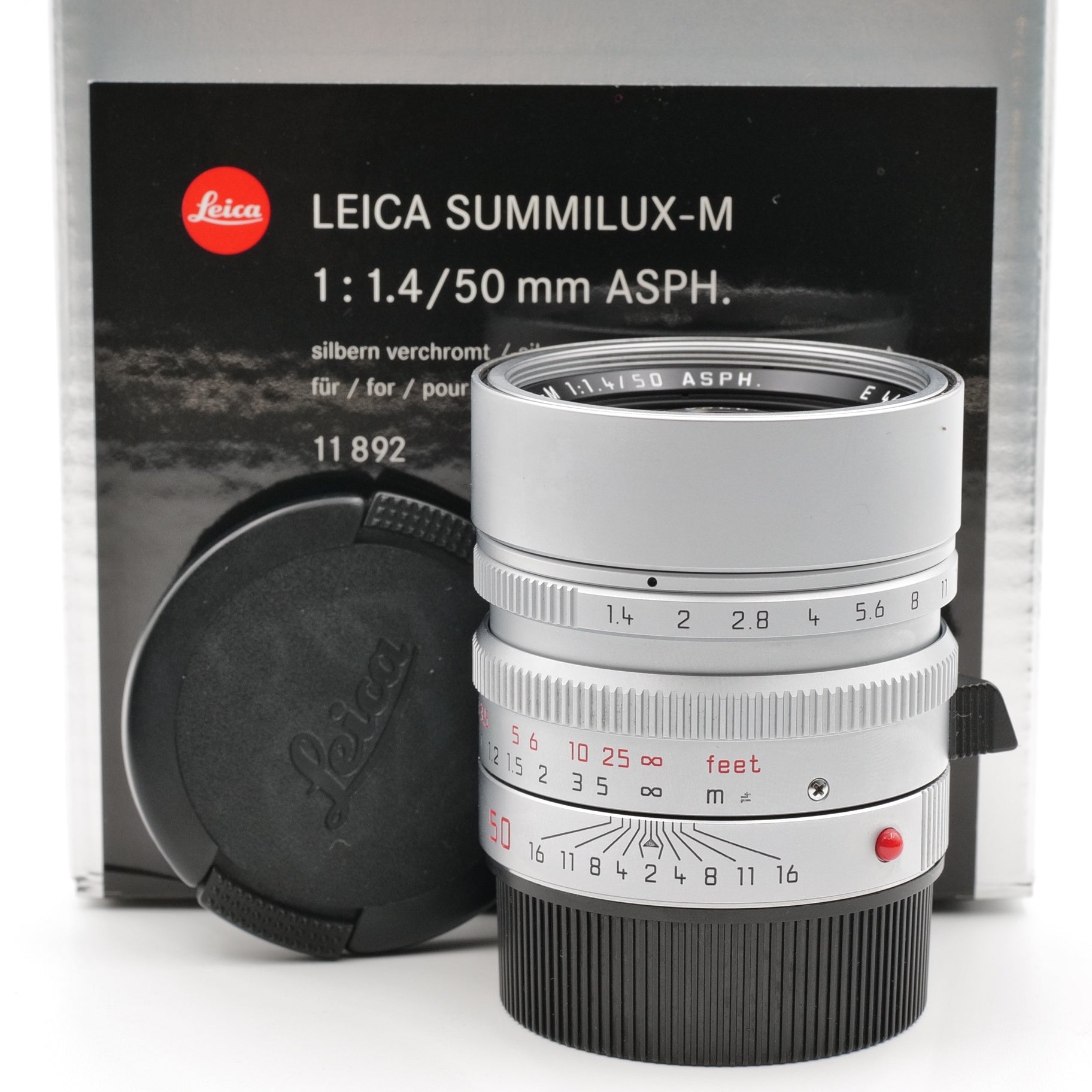 50mm f/1.4 Summilux ASPH, Silver Chrome. 4142246