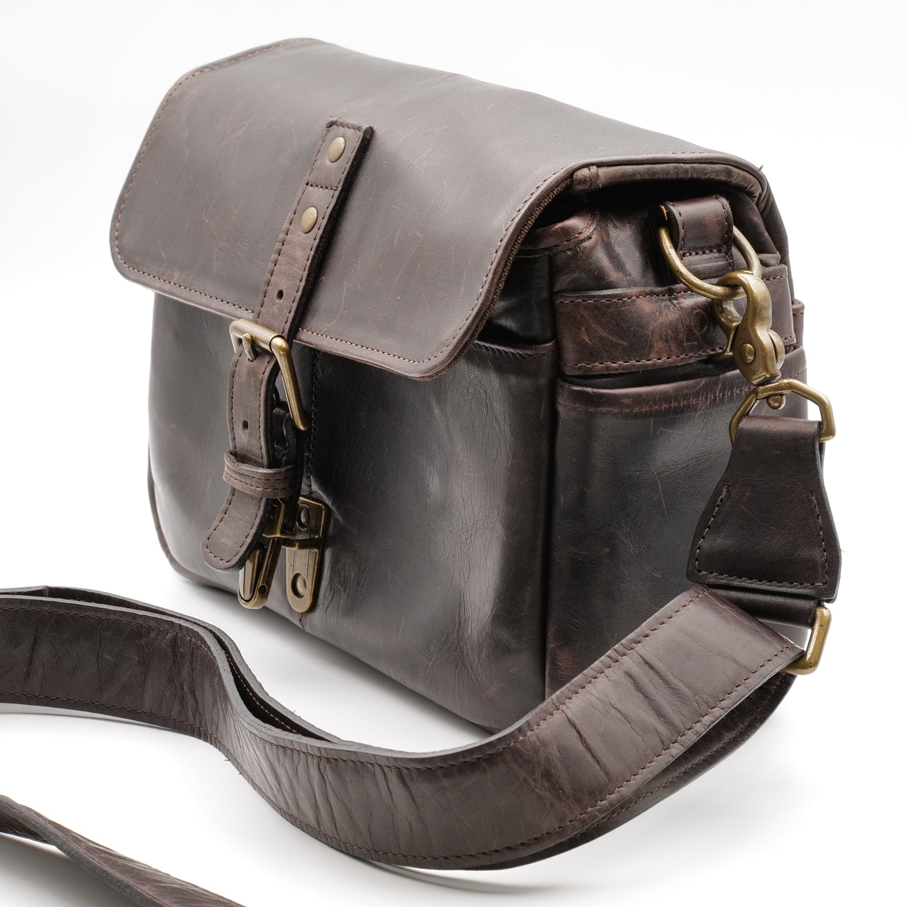 Ona Bowery, Leather, Dark Truffle.