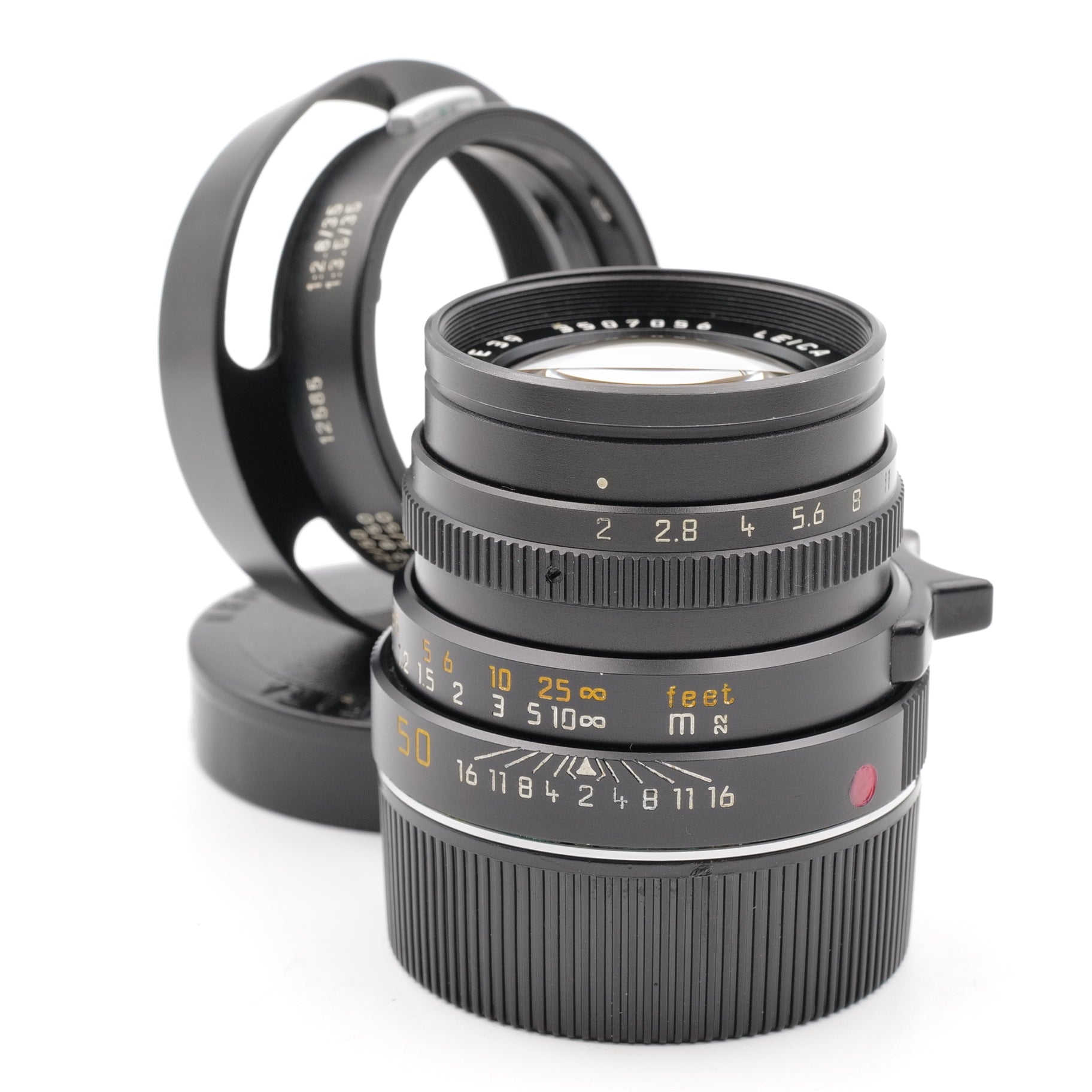 50mm f/2 Summicron-M & 12585 Hood. 3507056