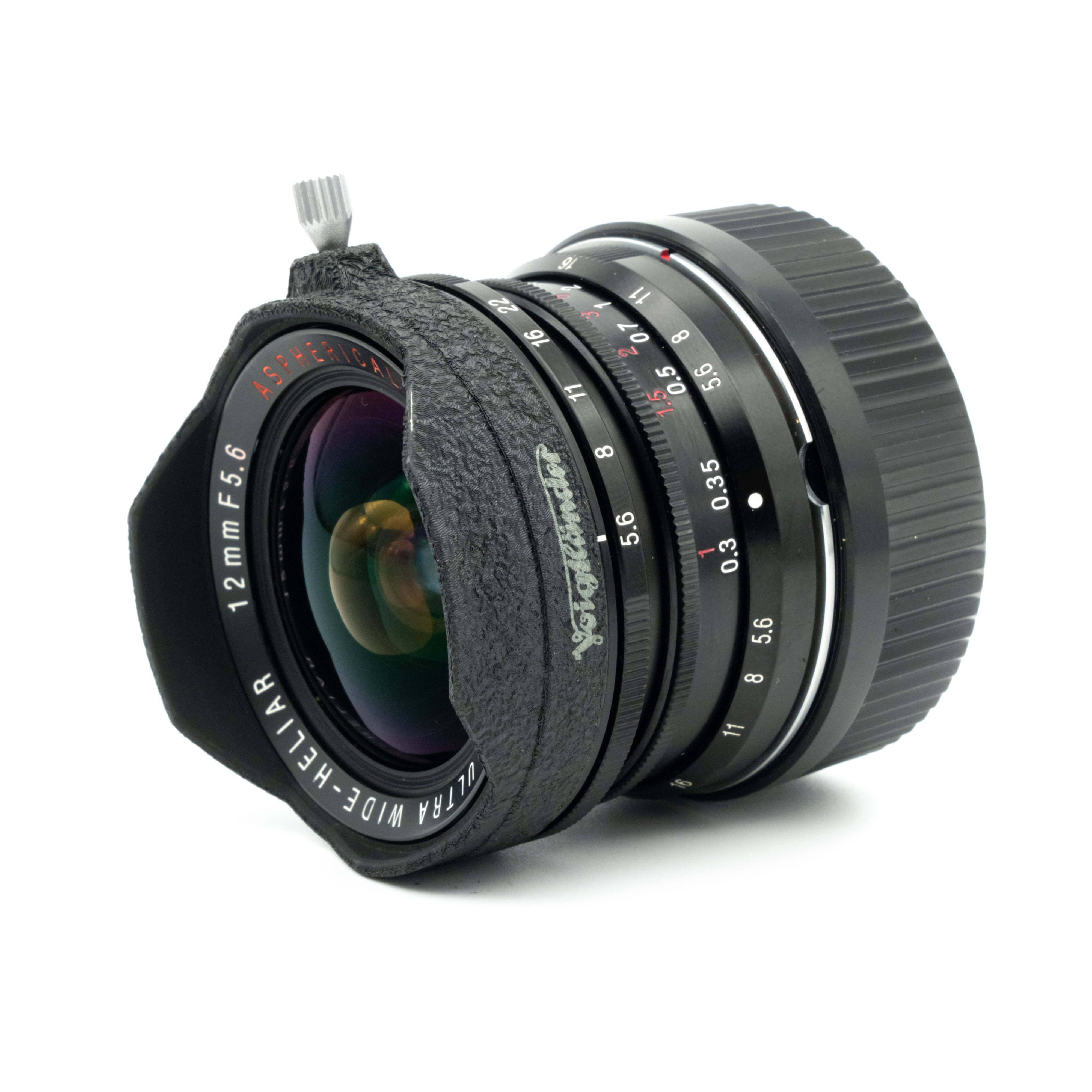 12mm f/5.6 Ultra-Wide-Heliar + finder